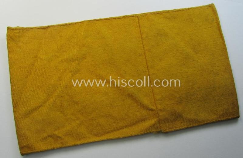 Linnen-based- and/or neatly 'BeVo'-woven, golden-yellow-coloured armband (ie. 'Armbinde') entitled: 'Deutsche Wehrmacht' as was intended for (civilian) staff-members serving within the German armed forces ie. 'Deutsche Wehrmacht' — image 3