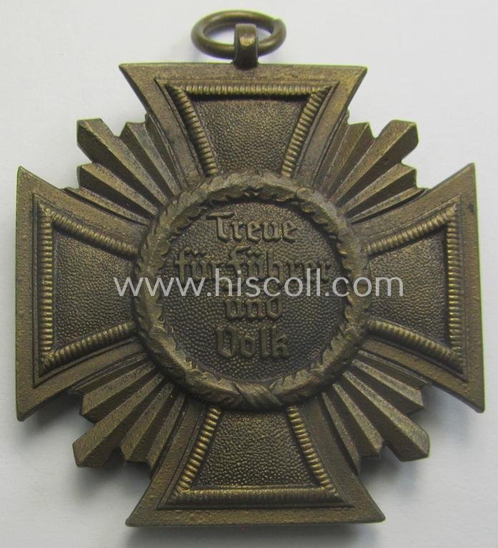 'N.S.D.A.P. D.A. in Bronze' (ie. '3. Stufe für 10 Jahre t. D.') being a non-maker-marked- (and/or 'regular-weight') example that comes stored in its typical two-pieced 'RzM M1/120'-marked etui — image 3