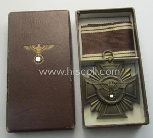 'N.S.D.A.P. D.A. in Bronze' (ie. '3. Stufe für 10 Jahre …