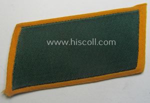 Regrettably single, (entirely!) 'BeVo'-woven, EM-pattern 'Ostvölker'-collar-tab as intended for an: …