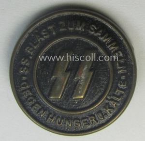 Rarely encountered - and I deem early-period! - 'Allgemeine-SS'-related 'tinnie' …