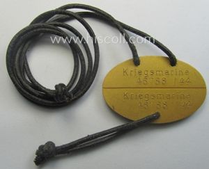 Later-war- (albeit 'standard-issue'-) pattern, WH (Kriegsmarine) typical aluminium-based- and/or bright …