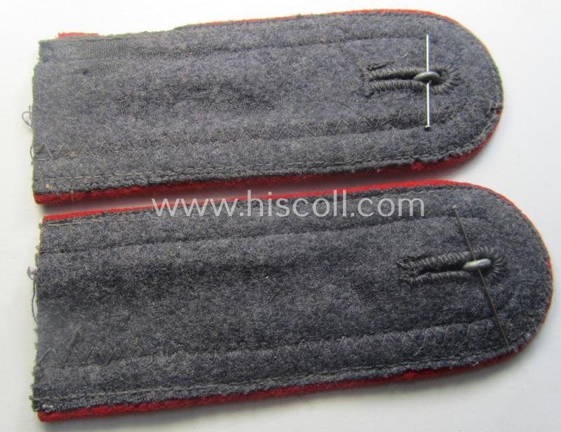 Pair of neatly 'cyphered', WH (Luftwaffe) NCO-type shoulderstraps: 'Unterwachtmeister des Festungs-Flakartillerie-Abtlgs o. Rgts. 32' — image 3
