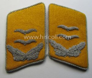 Pair of WH (LW) officers'-type collar-patches (ie. 'Kragenspiegel') as executed …