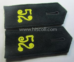 Carefully 'cut-off' pair of WH (Heeres), 'cyphered' EM-type shoulderstraps: 'Soldat …