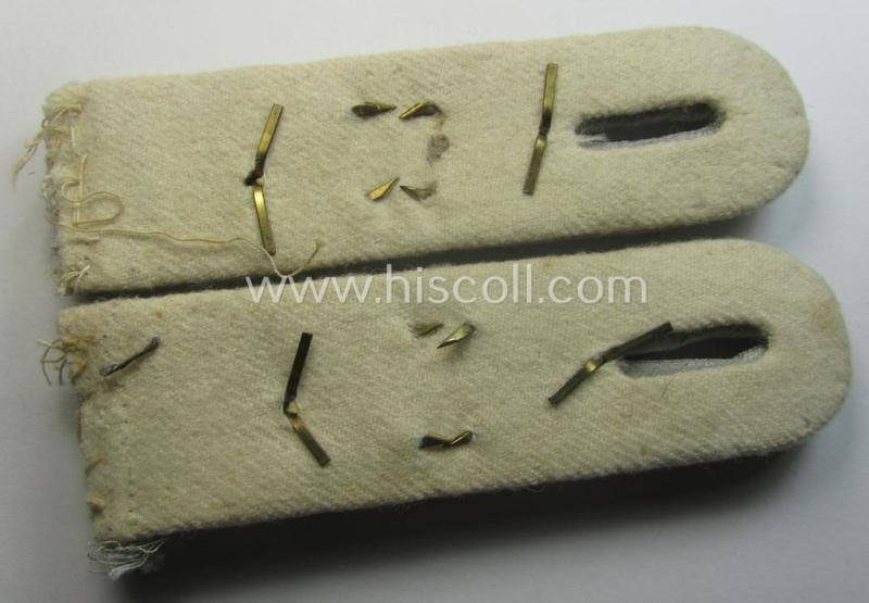 Pair of 'cyphered', WH (Heeres) officers'-type shoulderboards as was intended for - and clearly worn by! - a: 'Hauptmann des Infanterie-Rgts. 80' — image 3