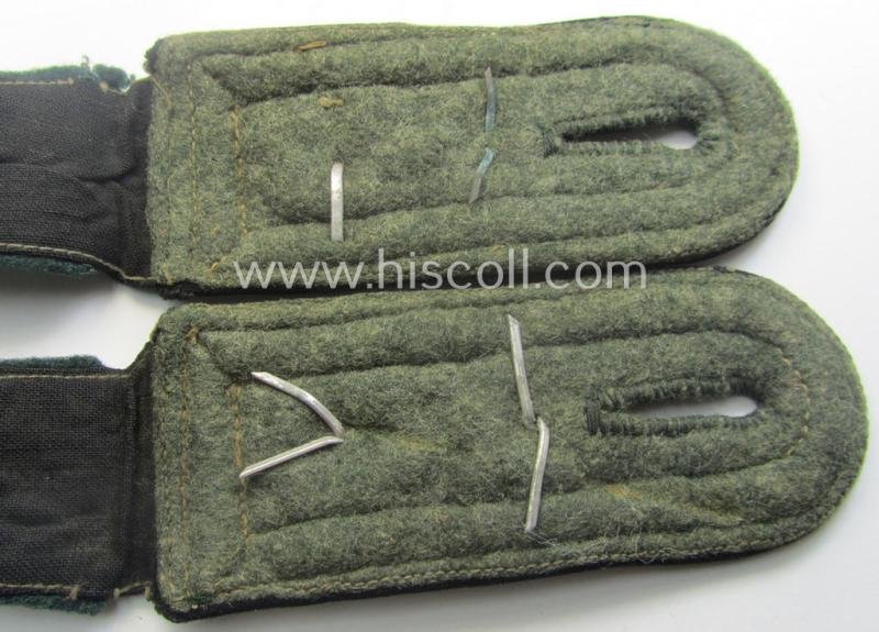 Pair of WH (Heeres) - I deem - early- (ie. mid-) war-period- (ie. 'M40'-pattern) NCO-type shoulderstraps: 'Oberfeldwebel einer Pionier-Abtlgs.' — image 4