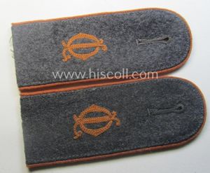 Fully matching pair of WH (Luftwaffe) neatly 'cyphered', EM-type shoulderstraps: …