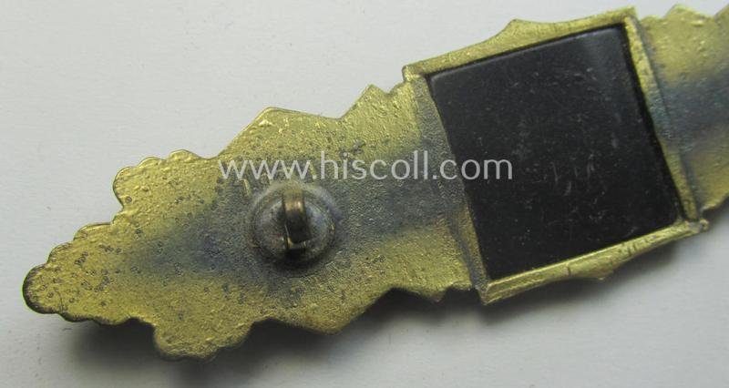 'Nahkampfspange in Bronze' (or: bronze-class close-combat clasp ie. CCC) being a maker- (ie. 'F.&B.-L.'-) marked- and/or minimally converse-shaped specimen as was produced by the maker- (ie. 'Hersteller') 'Funcke u. Brüninghaus' — image 5