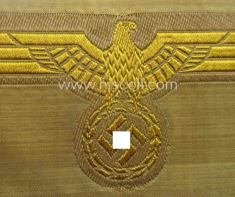 WH (Kriegsmarine) 'tropical-issue' (ie. DAK or: 'Deutsches Afrika Korps'-related-) breasteagle, as executed in neat so-called: 'BeVo'-weave style that comes in a 'virtually mint- ie. unissued', condition — image 2