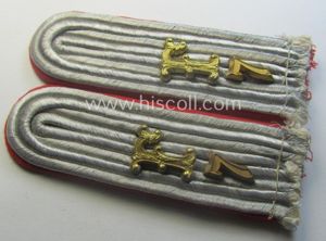 Pair of neatly 'cyphered', WH (Luftwaffe) officers'-type shoulderboards: 'Leutnant des …