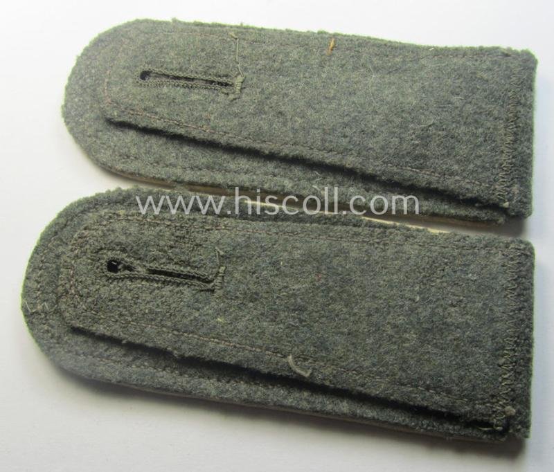 Very desirable pair of WH (Heeres), early- (ie. mid-) war-period (ie. 'M40'- ie. 'M43'-pattern) EM-type 'cyphered' shoulderstraps for a: 'Soldat der Infanterie-Truppen u. Mitglied einer Unteroffiziersschule' — image 3