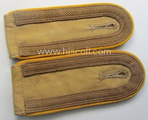 Pair of WH (Luftwaffe) 'tropical-styled' shoulderstraps (as was specifically for …