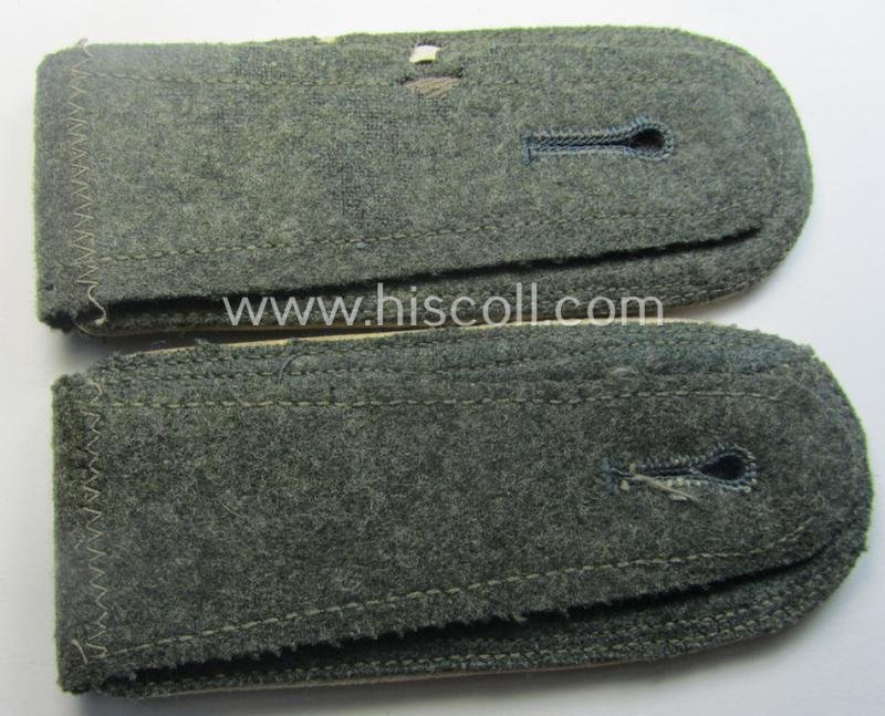Pair of early- (ie. mid-) war-period WH (Heeres) 'M40'- (ie. 'M43'-) pattern, neatly 'cyphered' NCO-type shoulderstraps as was intended for a: 'Feldwebel u. Mitglied des Radfahrer-Schwadrons 2' — image 3