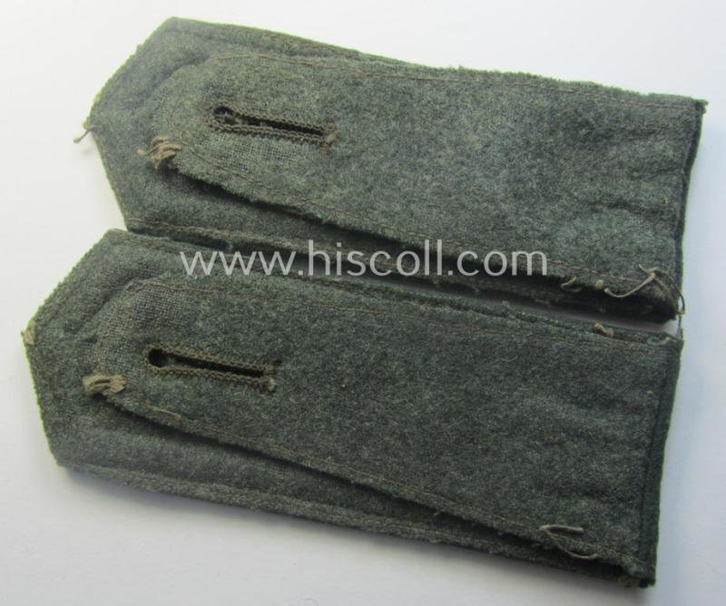 Pair of WH (Heeres), neatly 'cyphered' ('M36'- ie. 'M40'-pattern and pointed-style) NCO-type shoulderstraps: 'Uffz. des Panzerjäger-Abtlgs. 22' — image 3