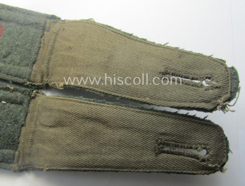 Pair of WH (Heeres), neatly 'cyphered' ('M36'- ie. 'M40'-pattern and pointed-style) NCO-type shoulderstraps: 'Uffz. des Panzerjäger-Abtlgs. 22' — image 5