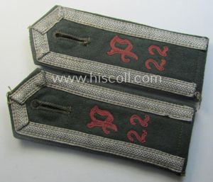 Pair of WH (Heeres), neatly 'cyphered' ('M36'- ie. 'M40'-pattern and …