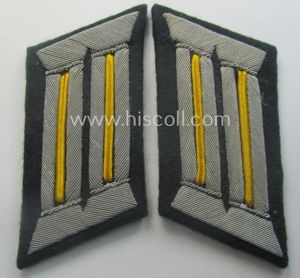 Pair of WH (Heeres) officers'-type collar-tabs: 'Offizier der Kavallerie o. …