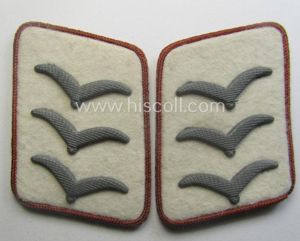 Fully matching pair of WH (Luftwaffe) light-brown-piped, EM- (ie. NCO-) …