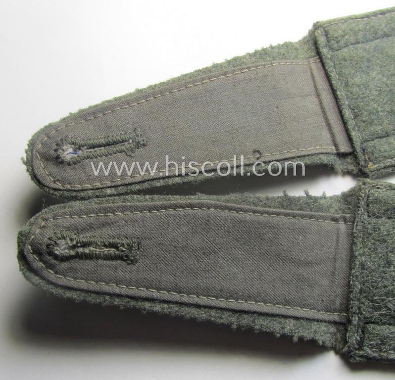 Fully matching pair of neatly 'cyphered'- (and I deem mid- ie. somewhat later-war-period!) WH (Kriegsmarine) NCO-type shoulderstraps as was intended for usage by an: 'Unteroffizier eines Küsten-Artillerie-Rgts. o. Abtlgs.' — image 5