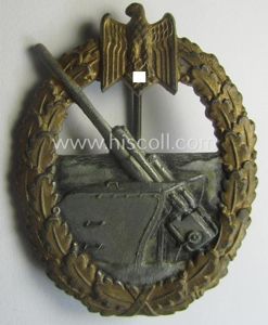 WH (Kriegsmarine) 'Marine-Artillerie-Abzeichen' being a non-maker-marked- and/or typical zinc- (ie. …
