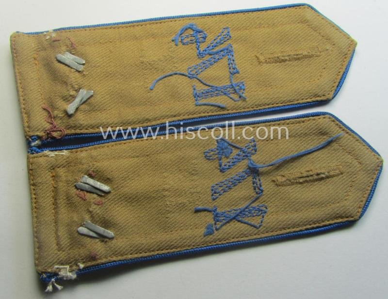 Pair of early-pattern: 'HJ'- (ie. 'Hitlerjugend'-) shoulderstraps as intended for usage by a: 'Scharführer' who was attached to the: 'Oberbann IV - Bann 174' (Bann 174 = 'Bann Ottweiler o. Saar Ost') — image 3
