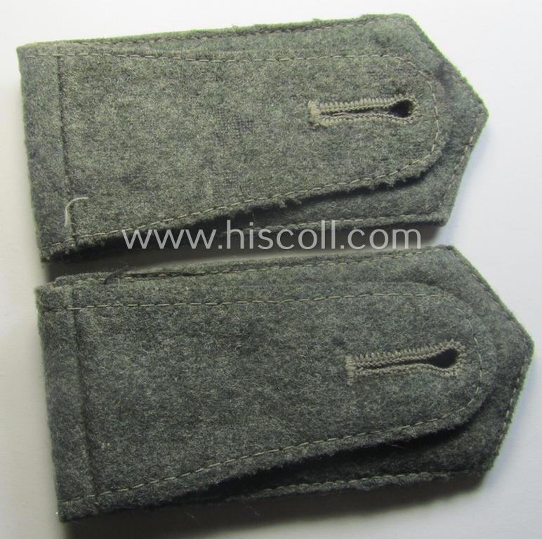 Fully matching pair of neatly 'cyphered'- (and I deem early- ie. mid-war-period), WH (Kriegsmarine) NCO-type shoulderstraps as was intended for usage by an: 'Oberfeldwebel eines Küsten-Artillerie-Rgts. o. Abtlgs.' — image 3