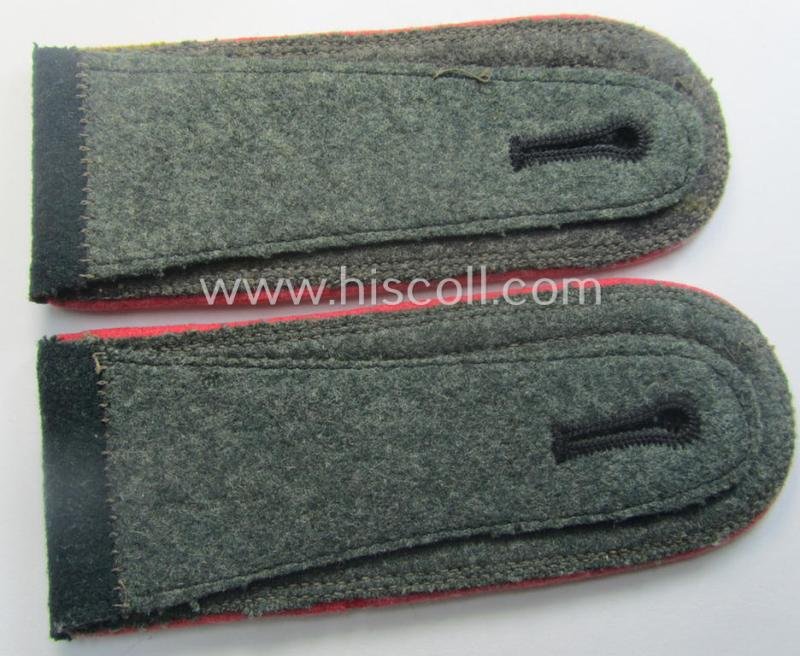 Pair of WH (Heeres), early-war period- (ie. 'M40'-pattern and/or rounded-style) NCO-type shoulderstraps: 'Uffz. eines Panzer- o. Panzerjäger-Rgts. o. Abts.' — image 3