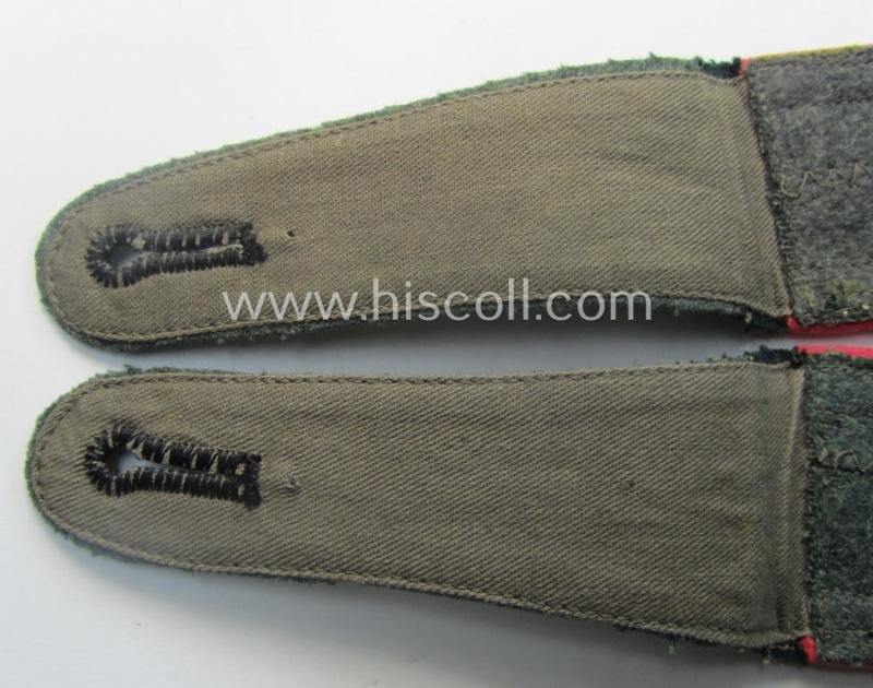Pair of WH (Heeres), early-war period- (ie. 'M40'-pattern and/or rounded-style) NCO-type shoulderstraps: 'Uffz. eines Panzer- o. Panzerjäger-Rgts. o. Abts.' — image 5