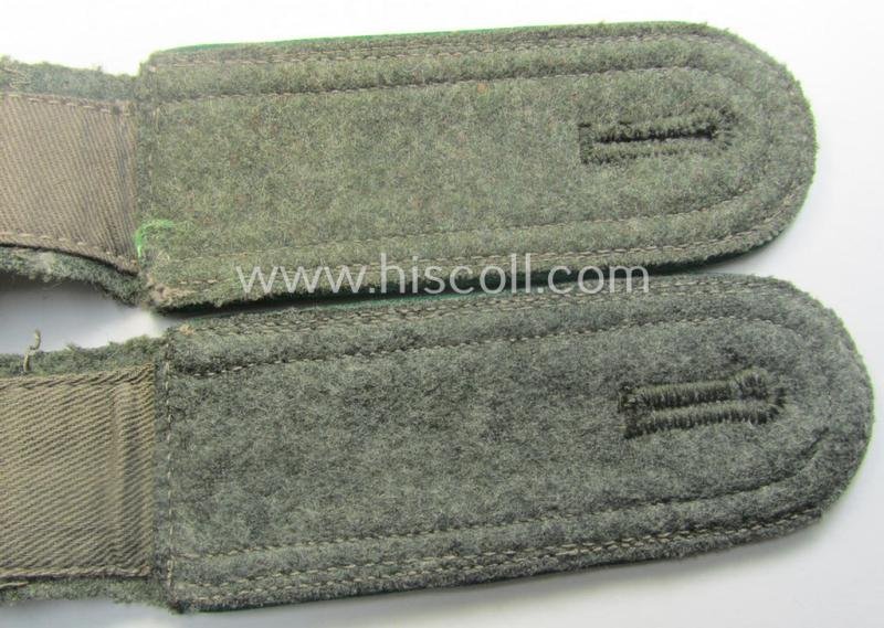 Pair of WH (Heeres) NCO-type (ie. 'M40- o. M43'-pattern) shoulderstraps: 'Unteroffizier eines Gebirgsjäger- o. Jäger-Rgts.' — image 4