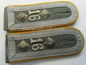 Pair of early-period- (ie. 'Reichswehr'), WH (Heeres) 'cyphered' NCO-type shoulderstraps, …