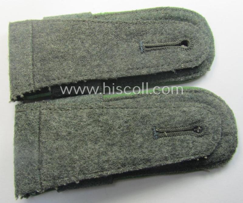 Pair of early- (ie. mid-) war-period (ie. 'M40 o. M43'-pattern), WH (Heeres) EM-type shoulderstraps as was intended for a: 'Soldat des Panzergrenadier-Regiments 15' and that comes with its period-attached 'Überschübe'-pair — image 3