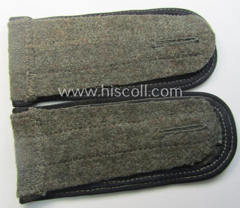 Pair of later-war-period, so-called: 'M44'-pattern, 'simplified' WH (Heeres) EM-type shoulderstraps: 'Soldat der Pionier-Trpn.' — image 3