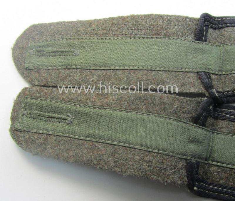 Pair of later-war-period, so-called: 'M44'-pattern, 'simplified' WH (Heeres) EM-type shoulderstraps: 'Soldat der Pionier-Trpn.' — image 5