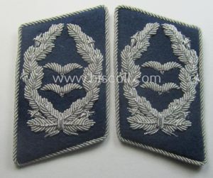 Pair of WH (Luftwaffe) officers'-type collar-patches (ie. 'Kragenspiegel für Offiziere') …