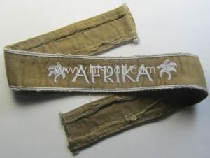 WH cuff-title (ie. 'Ärmelstreifen') entitled: 'Afrika' (being a totally non-shortened …
