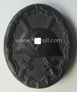 Hardly used- nor worn, black-class wound-badge (or: 'Verwundeten-Abzeichen in Schwarz') …