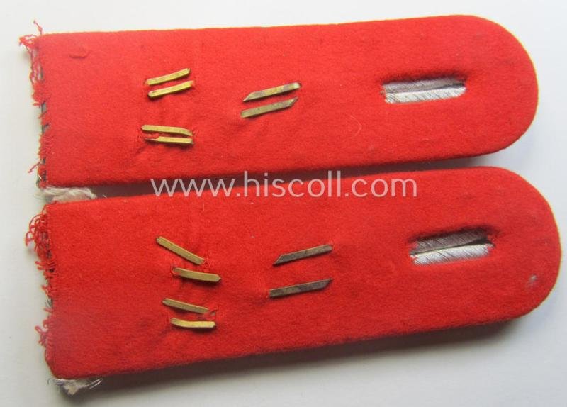 Pair of neatly 'cyphered', WH (Luftwaffe) officers'-type shoulderboards: 'Leutnant des Festungs-Flakartillerie-Abtlgs o. Rgts. 31' — image 3