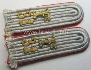 Pair of neatly 'cyphered', WH (Luftwaffe) officers'-type shoulderboards: 'Leutnant des …