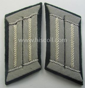 Pair of WH (Heeres) collar-tabs (ie. 'Kragenspiegel für Offiziere') as …