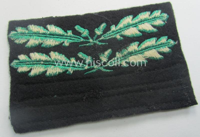 Single, officers'-pattern, WH (Heeres o. Waffen-SS) rank-insignia-bar (for usage on the various camouflaged-uniforms) as was used by an officer holding the rank of: 'Oberstleutnant' (ie.: 'SS-Obersturmbannführer') — image 3