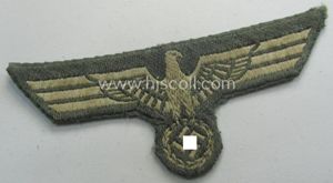 Truly used WH (Heeres) early- (ie. pre)-war-period- and/or greyish-white-coloured breast-eagle …