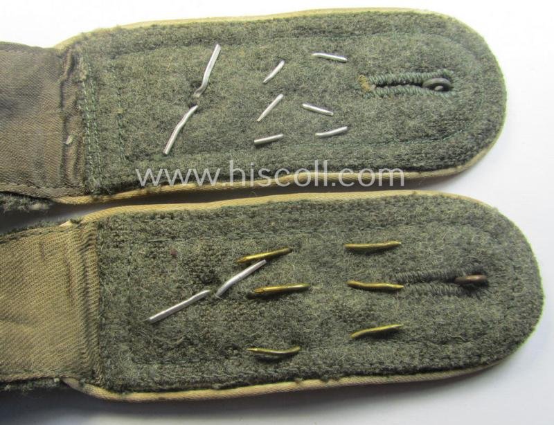 Pair of WH (Heeres) neatly 'cyphered', 'M40 o. M43'-pattern NCO-type shoulderstraps: 'Feldwebel des Infanterie-Rgts. 344' (part of the '223. Inf.Div.') — image 4
