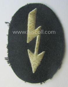 Truly used, WH (Heeres) trade- and/or special-career insignia ie. hand-embroidered …