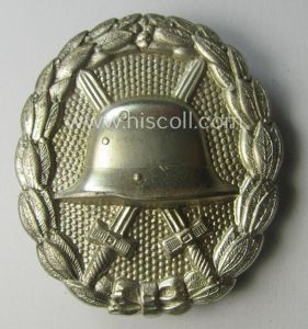 Hardly used, WWI-pattern, 'Buntmetall'-based: 'Verwundeten Abzeichen in Silber'