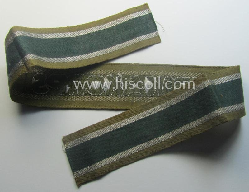 'BeVo'-like cuff-title (ie. 'Ärmelstreifen') entitled: 'Afrikakorps' being a presumably issued but simply never worn example that comes in an overall very nice- (ie. non-shortened- and never tunic-attached-), condition — image 4