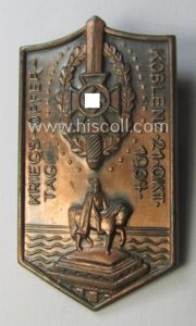 Commemorative, reddish-bronze-toned and/or tin-based: 'N.S.K.O.V.'- (ie. veteran-) related 'tinnie' being …