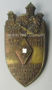 HJ- (ie.'Hitlerjugend') related 'tinnie' showing a castle, lion and 'HJ-Raute' …