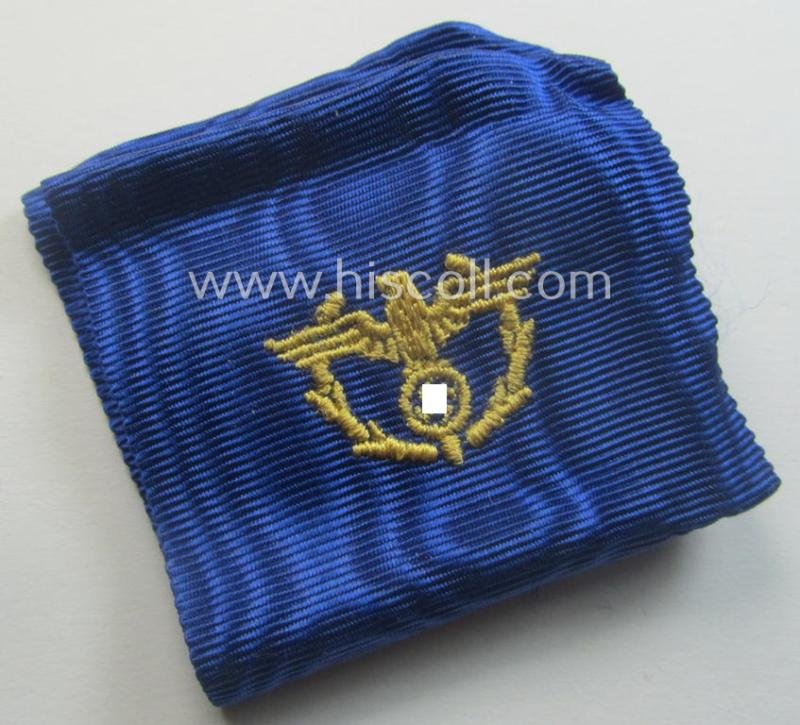 'Zollgrenzschütz-Ehrenzeichen' (or: customs loyal-service medal) that comes together with its full-length ribbon (ie. 'Bandabschnitt') and that comes stored in its (incomplete) etui — image 6