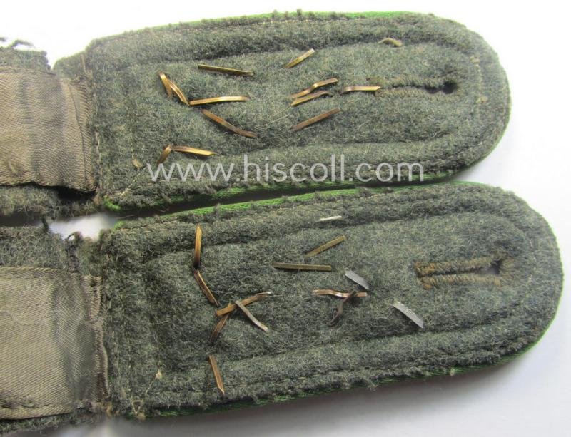 Pair of mid-war-period- (ie. 'M43'-pattern), WH (Heeres) NCO-type shoulderstraps: 'Stabsfeldwebel des Grenadier-Rgts. 104' (part of the 47. Infanterie-Div.') — image 4